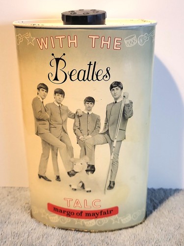 The beatles talcum powder tin - the,