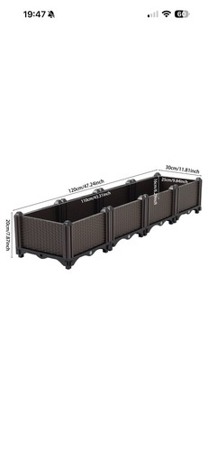 Plastic garden planter - plastic,