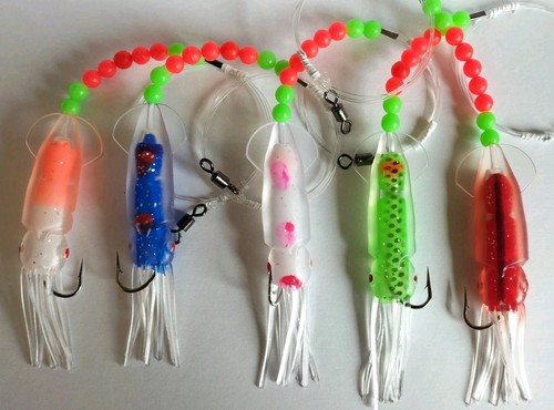 12cm sea fishing squid - 5,