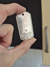 Gucci Sterling Silver Dog Tag