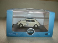 Oxford 76VWB001 VWB001 1/76 OO Scale Volkswagen VW Beetle Pearl White Herbie 53
