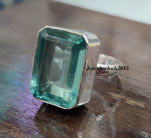 Aquamarine ring solid 925 - ring,