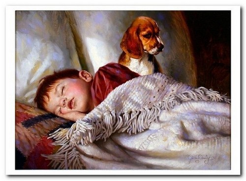Little boy dog - &, faithful