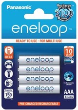 4x Panasonic Eneloop AAA