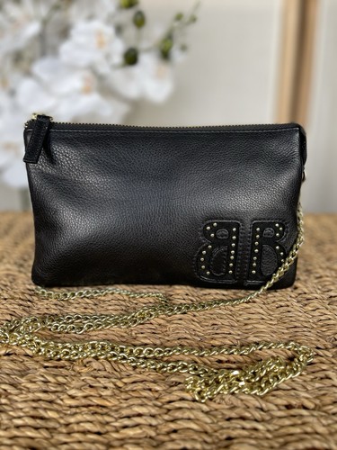 Biba black genuine - , leather