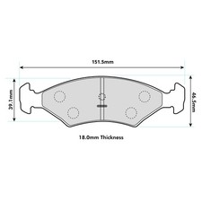 Ferodo DS3000 Front Brake Pads