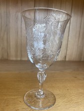 Tudor Crystal Cut Glass Wine