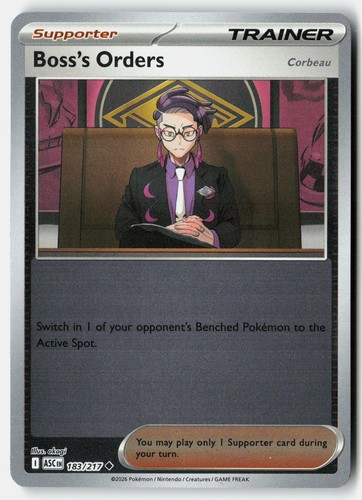 Boss orders corbeau - orders, [corbeau]