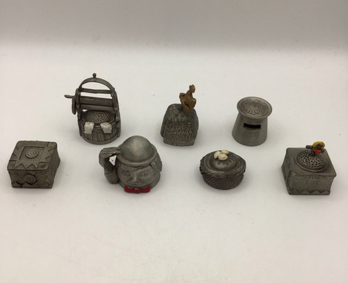 Novelty pewter thimbles - novelty,