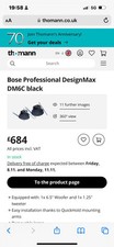 Bose Professional DesignMaxDM6C black