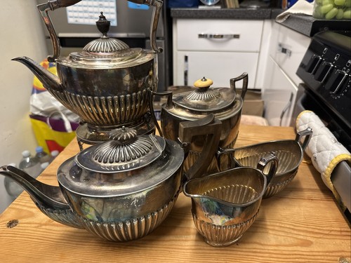 Antique silver plate - tea, set