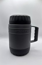 Stanley Thermos Cup Insulated Food Jar Gray/Black 17 oz Missing Spoon