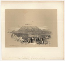 Louis Haghe after David Roberts - 19th Century Lithograph, Mount Tabor