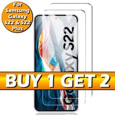 Clear Gorilla Tempered Glass Screen Protector For Samsung Galaxy S22 & S22+ Plus
