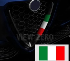 For ALFA ROMEO GIULIA GIULIETTA ITALY ITALIAN FLAG Sticker Grill Vinyl Decal