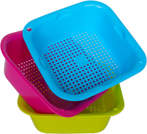3pcs plastic colander - colander, strainer