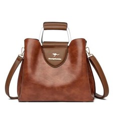 Women's Leather Shoulder Tote