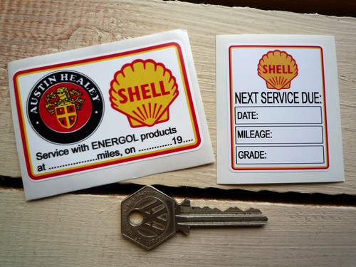 Austin healey service stickers - austin,