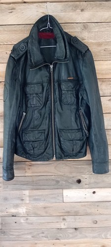 Superdry men black leather - men’s,