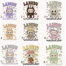 15CM  little Monsters Iron On Dtf Heat Transfer Childrens Ladies T-shirt