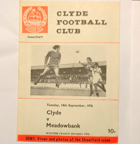Clyde meadowbank programme - meadowbank,