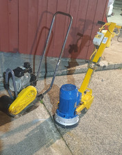 SPE dfg280-5 110v diamond concrete floor grinder also atlas copco petrol wacker