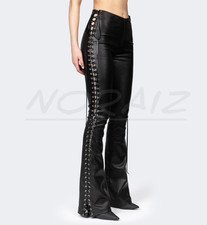 Women Genuine Black Leather