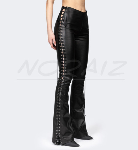 Women genuine black leather - genuine,