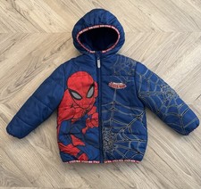 Boys Spider Man Hooded Padded Winter Coat Age 3-4 Years