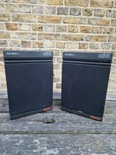 Alba Speakers MS500 Bookshelf  Stereo Sound System Vintage