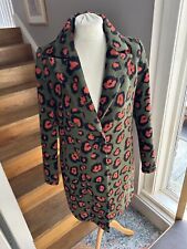 Coat Green With Pattern. Size 12 Dept19