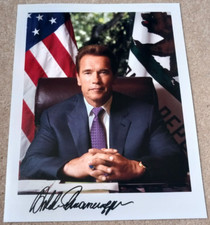 Governor Arnold Schwarzenegger 8x10 Signed Photo, Plus covering letter