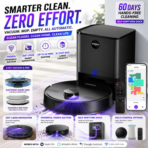 Robot vacuum mop 7000pa - vacuum,
