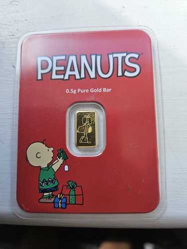 Peanuts snoopy gold bar 2 - snoopy,