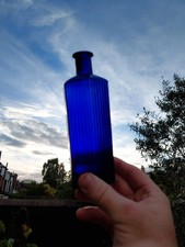 12oz blue glass victorian - 12oz,