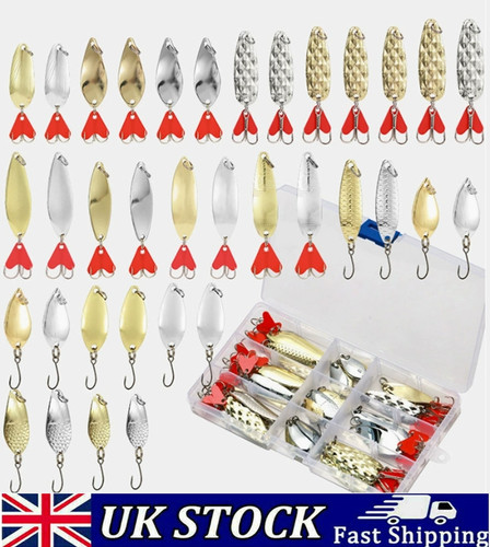 35x metal fishing spoon lures - 35x,