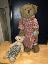 CHARACTER TEDS Teddy Bear With Her Teddy - Red Checked Dress
