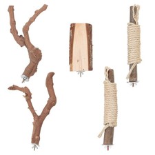  5PCS Wooden Parrot Perch Set