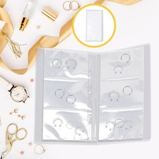  Travel Transparent Jewelry Storage Book Portable Jewelry Earring Storage Album
