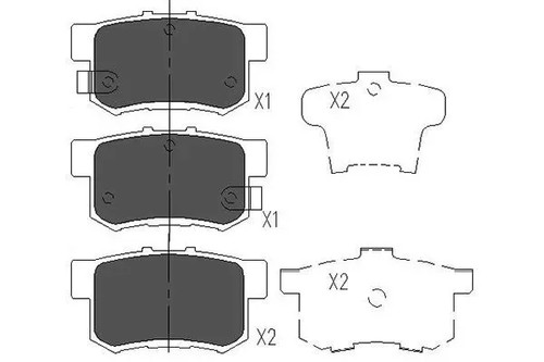 Brake pads kbp 2009 - pads, parts