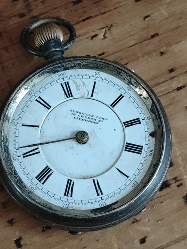 Antique silver pocket watch - pocket, by