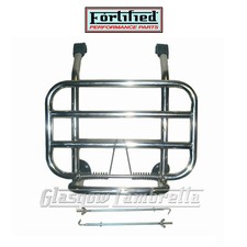 Lambretta Series 3 Li TV POLISHED STAINLESS STEEL FRONT LUGGAGE RACK Non-Drill