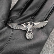Germany Medal World War II Black German Eagle Military Brooches With Safety-Pin