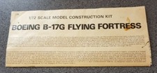 Vintage Airfix Boeing B17G Flying Fortress 1:72 scale model 05005. Instructions 
