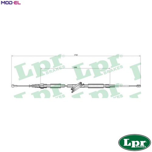 Cable pull parking brake - parking,
