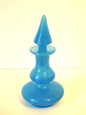 Victorian Blue Opaline Glass