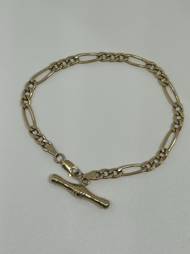 9ct solid gold bar bracelet - 9ct,