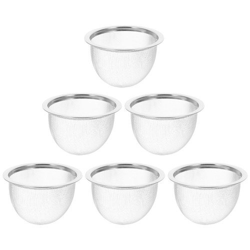 6pcs stainless steel - stainless, tea