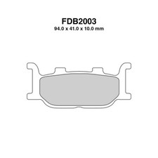 Pair of Brake Pads FERODO FDB2003SM for Yamaha 600 XJ S DIVERSION 1997-20
