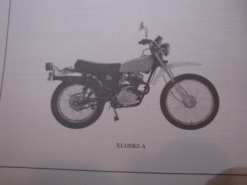 Honda xl125k2 xl125 parts - honda,